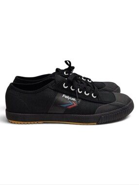 Feiyue Black "Fe-Lo 1920" Low-Top Canvas Sneakers Size 9